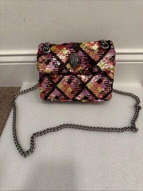 Kurt Geiger Sequin Multicolor Chain Crossbody Bag